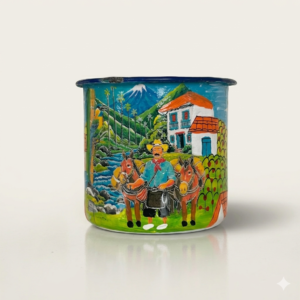 Pocillo en peltre (Diseño Eje cafetero)